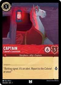 Captain - Colonel's Lieutenant - The First Chapter - Disney Lorcana card
