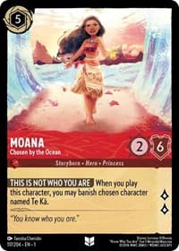 Moana - Chosen by the Ocean - The First Chapter - Disney Lorcana card