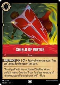 Shield of Virtue - The First Chapter - Disney Lorcana card