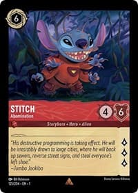 Stitch - Abomination - The First Chapter - Disney Lorcana card