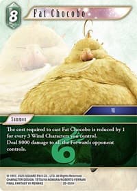 Fat Chocobo - Dawn of Heroes - Final Fantasy TCG card
