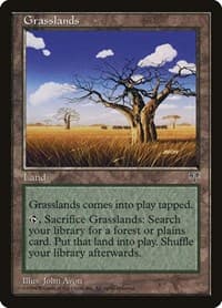 Grasslands - Mirage - Magic: The Gathering card