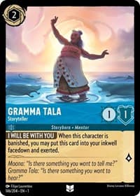 Gramma Tala - Storyteller - The First Chapter - Disney Lorcana card