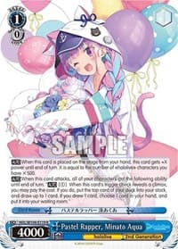 Pastel Rapper, Minato Aqua - hololive production Vol.2 - Weiss Schwarz card