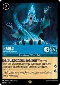 Hades - Infernal Schemer - The First Chapter - Disney Lorcana card