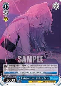 Backstreet Lion, Shishiro Botan (SR) - hololive production Vol.2 - Weiss Schwarz card