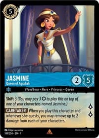 Jasmine - Queen of Agrabah - The First Chapter - Disney Lorcana card