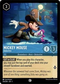 Mickey Mouse - Detective - The First Chapter - Disney Lorcana card