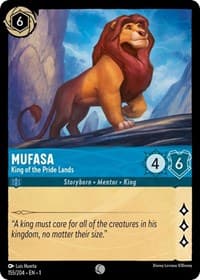 Mufasa - King of the Pride Lands - The First Chapter - Disney Lorcana card