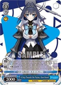 A Step Towards the Future, Ouro Kronii (SR) - hololive production Vol.2 - Weiss Schwarz card