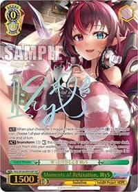 Moments of Relaxation, IRyS (SSP) - hololive production Vol.2 - Weiss Schwarz card