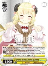 Famous Producer? Tsunomaki Watame - hololive production Vol.2 - Weiss Schwarz card