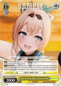 One-to-One Fight, Kazama Iroha - hololive production Vol.2 - Weiss Schwarz card