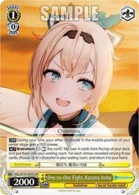 One-to-One Fight, Kazama Iroha (SR) - hololive production Vol.2 - Weiss Schwarz card
