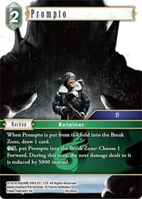 Prompto - Dawn of Heroes - Final Fantasy TCG card