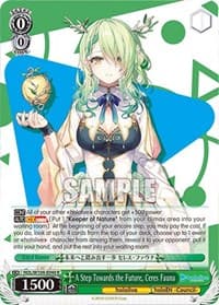 A Step Towards the Future, Ceres Fauna - hololive production Vol.2 - Weiss Schwarz card