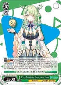 A Step Towards the Future, Ceres Fauna (SR) - hololive production Vol.2 - Weiss Schwarz card