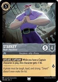 Starkey - Hook's Henchman - The First Chapter - Disney Lorcana card