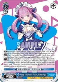 A Step Towards the Future, Minato Aqua (SR) - hololive production Vol.2 - Weiss Schwarz card