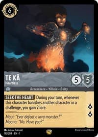 Te Ka - Heartless - The First Chapter - Disney Lorcana card