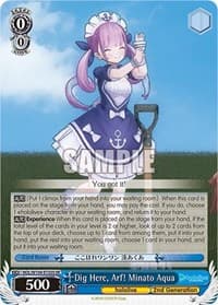 Dig Here, Arf! Minato Aqua (SR) - hololive production Vol.2 - Weiss Schwarz card