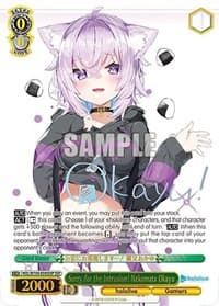 Sorry for the Intrusion! Nekomata Okayu (SSP) - hololive production Vol.2 - Weiss Schwarz card
