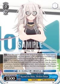 Beyond the Rules, Shishiro Botan - hololive production Vol.2 - Weiss Schwarz card