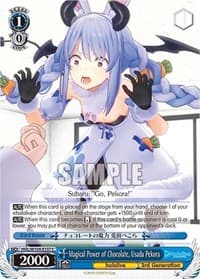 Magical Power of Chocolate, Usada Pekora - hololive production Vol.2 - Weiss Schwarz card
