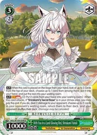With You in a Land Glowing Red, Shirakami Fubuki - hololive production Vol.2 - Weiss Schwarz card