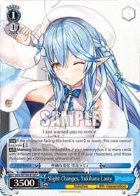 Slight Changes, Yukihana Lamy - hololive production Vol.2 - Weiss Schwarz card