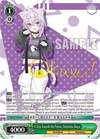 A Step Towards the Future, Nekomata Okayu (SP) - hololive production Vol.2 - Weiss Schwarz card