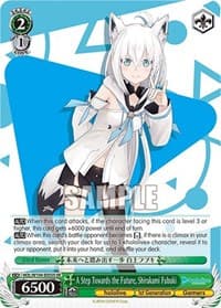 A Step Towards the Future, Shirakami Fubuki (SR) - hololive production Vol.2 - Weiss Schwarz card