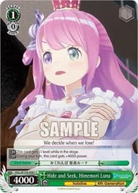 Hide and Seek, Himemori Luna - hololive production Vol.2 - Weiss Schwarz card
