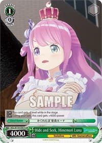 Hide and Seek, Himemori Luna (SR) - hololive production Vol.2 - Weiss Schwarz card