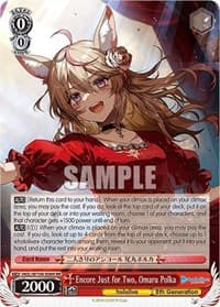 Encore Just for Two, Omaru Polka - hololive production Vol.2 - Weiss Schwarz card