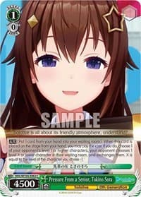 Pressure From a Senior, Tokino Sora - hololive production Vol.2 - Weiss Schwarz card