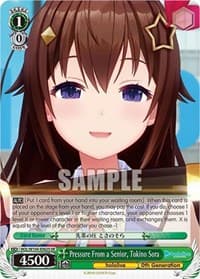 Pressure From a Senior, Tokino Sora (SR) - hololive production Vol.2 - Weiss Schwarz card