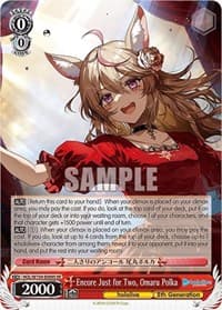 Encore Just for Two, Omaru Polka (SR) - hololive production Vol.2 - Weiss Schwarz card