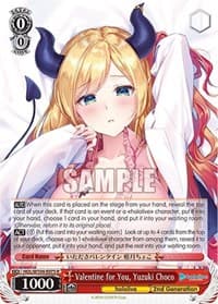 Valentine for You, Yuzuki Choco - hololive production Vol.2 - Weiss Schwarz card