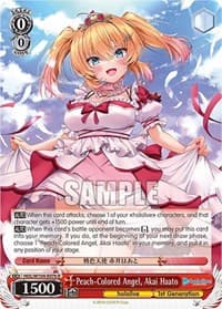 Peach-Colored Angel, Akai Haato - hololive production Vol.2 - Weiss Schwarz card