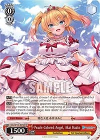 Peach-Colored Angel, Akai Haato (SR) - hololive production Vol.2 - Weiss Schwarz card