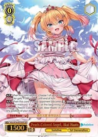 Peach-Colored Angel, Akai Haato (SSP) - hololive production Vol.2 - Weiss Schwarz card