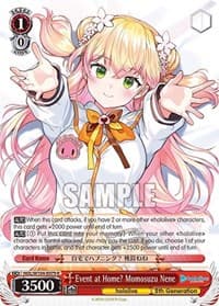 Event at Home? Momosuzu Nene - hololive production Vol.2 - Weiss Schwarz card