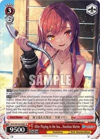 After Playing in the Sea... Houshou Marine - hololive production Vol.2 - Weiss Schwarz card