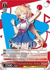A Step Towards the Future, Akai Haato (SR) - hololive production Vol.2 - Weiss Schwarz card