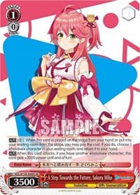 A Step Towards the Future, Sakura Miko (SR) - hololive production Vol.2 - Weiss Schwarz card