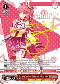 A Step Towards the Future, Sakura Miko (SP) - hololive production Vol.2 - Weiss Schwarz card