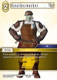 Leatherworker - Dawn of Heroes - Final Fantasy TCG card