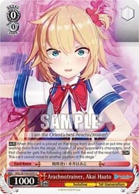 Arachnotrainer, Akai Haato - hololive production Vol.2 - Weiss Schwarz card