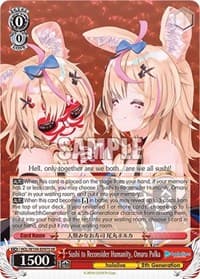 Sushi to Reconsider Humanity, Omaru Polka (SR) - hololive production Vol.2 - Weiss Schwarz card